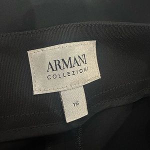 Armani Collection Wide Leg Black Pants